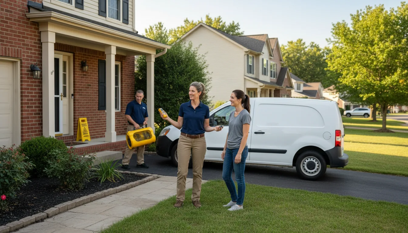 Residential water damage restoration in Marshalls Creek, PA